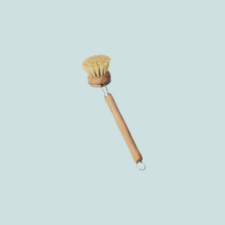 CLOVER FIELDS WOODEN DISH BRUSH (LONG HANDLE)