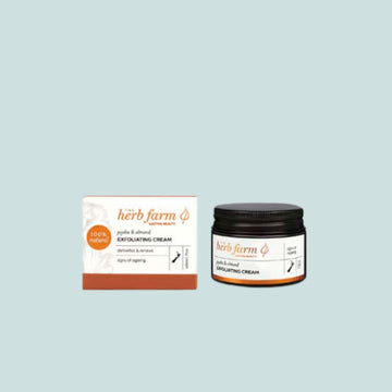 THE HERB FARM JOJOBA & ALMOND EXFOLIATING CREAM 50ML