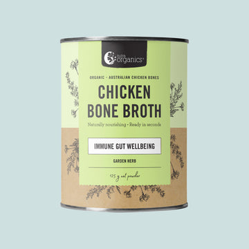 NUTRA ORGANICS CHICKEN GARDEN HERB BONE BROTH 125G