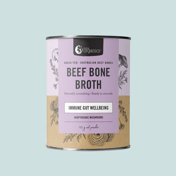 NUTRA ORGANICS BEEF BONE BROTH ADAPTOGENIC MUSHROOMS 125G