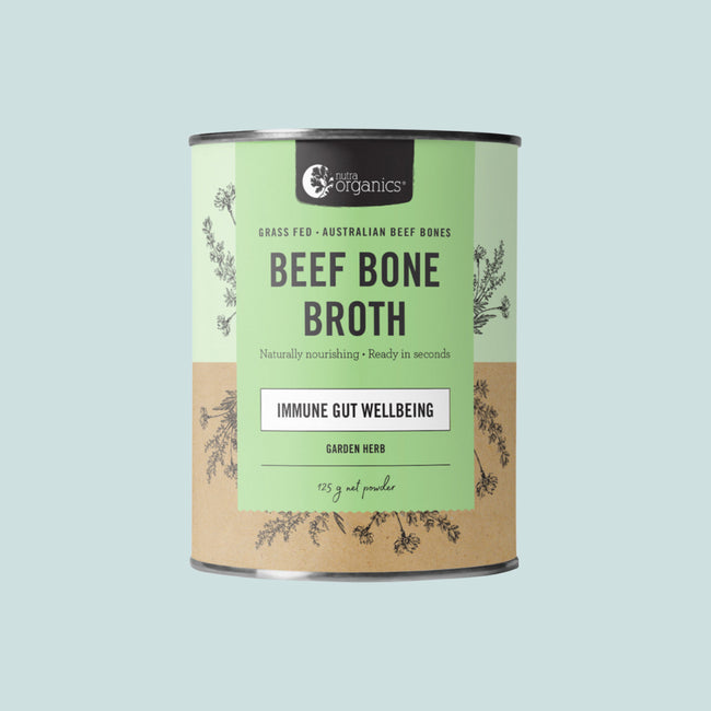 NUTRA ORGANICS BEEF BONE BROTH GARDEN HERB 125G