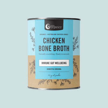 NUTRA ORGANICS HOMESTYLE CHICKEN BONE BROTH 125G