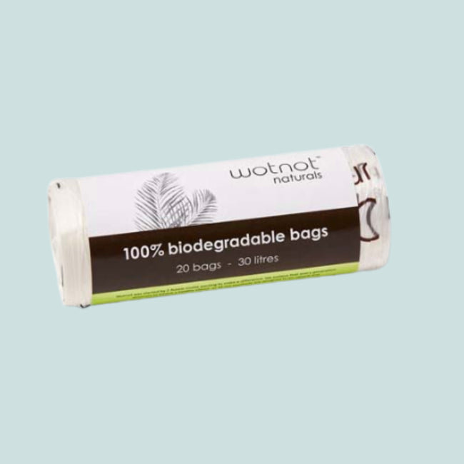 WOTNOT 100% BIODEGRADEABLE BAGS 30L 20PK